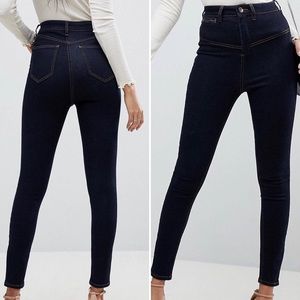 ASOS High waist Skinny Jeans with Corset detail